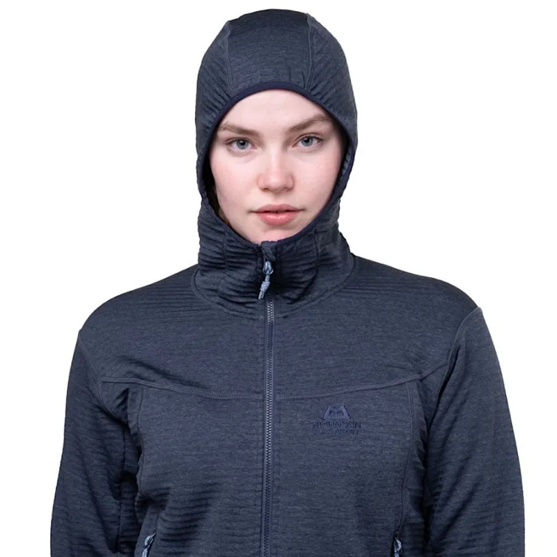 Mountain Equipment Apiro Women's Hooded Fleece Jacket in Cosmos-5