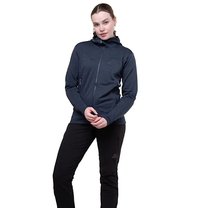 Mountain Equipment Apiro Women's Hooded Fleece Jacket in Cosmos-3