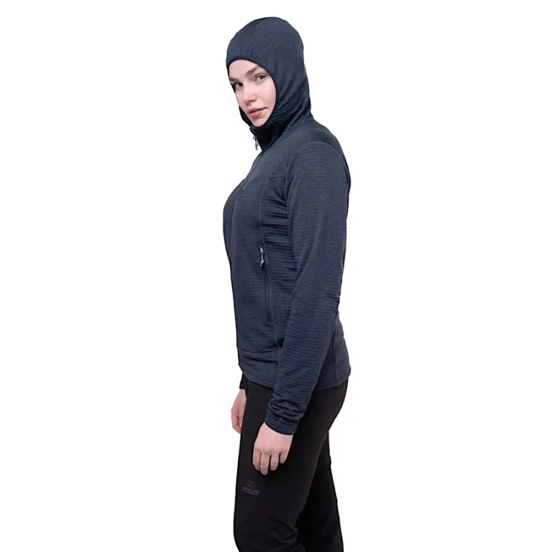 Mountain Equipment Apiro Women's Hooded Fleece Jacket in Cosmos-6