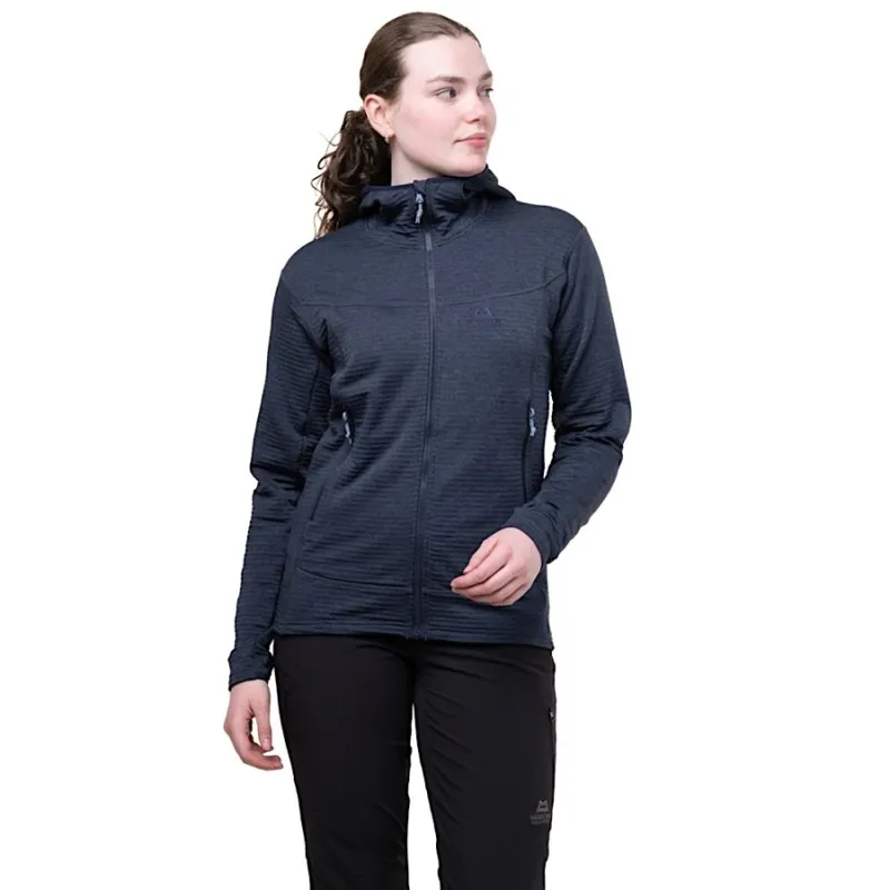 Mountain Equipment Apiro Women's Hooded Fleece Jacket in Cosmos-2