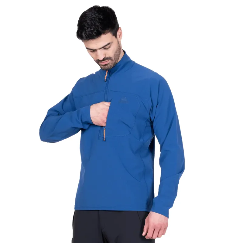 Mountain Equipment Arrow Men's Zip T in Admiral Blue-6
