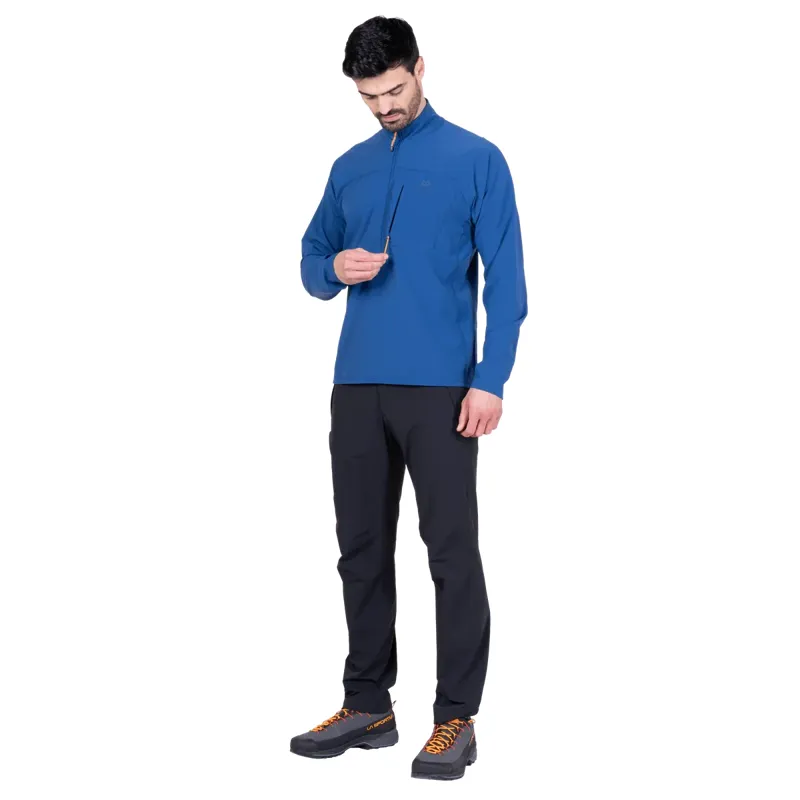 Mountain Equipment Arrow Men's Zip T in Admiral Blue-5