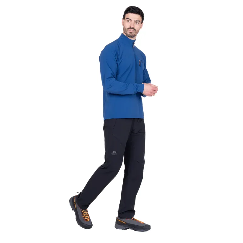 Mountain Equipment Arrow Men's Zip T in Admiral Blue-2