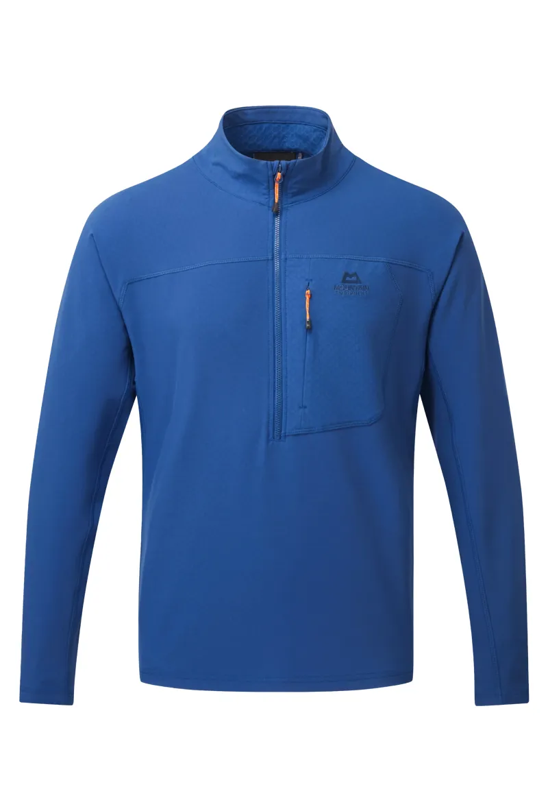 Mountain Equipment Arrow Men's Zip T in Admiral Blue