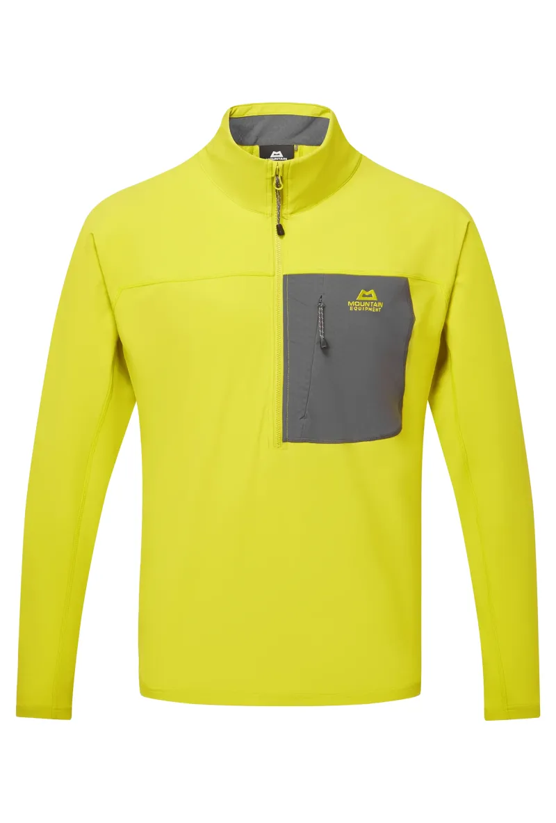 Mountain Equipment Arrow Men's Zip T in Vine-Anvil Grey