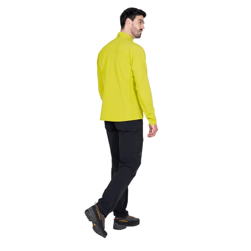 Mountain Equipment Arrow Men's Zip T in Vine-Anvil Grey-1
