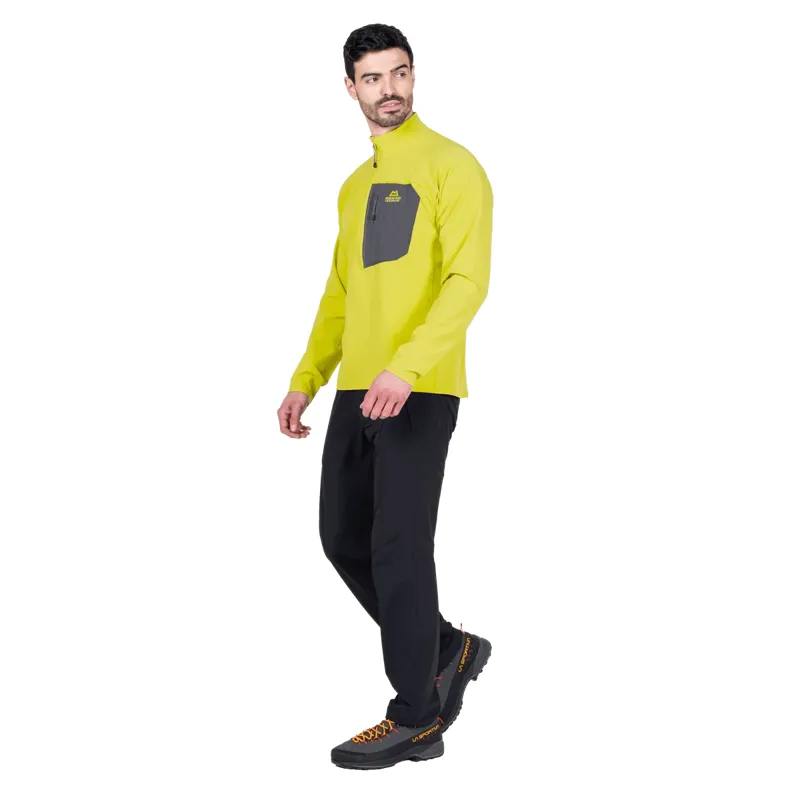 Mountain Equipment Arrow Men's Zip T in Vine-Anvil Grey-3