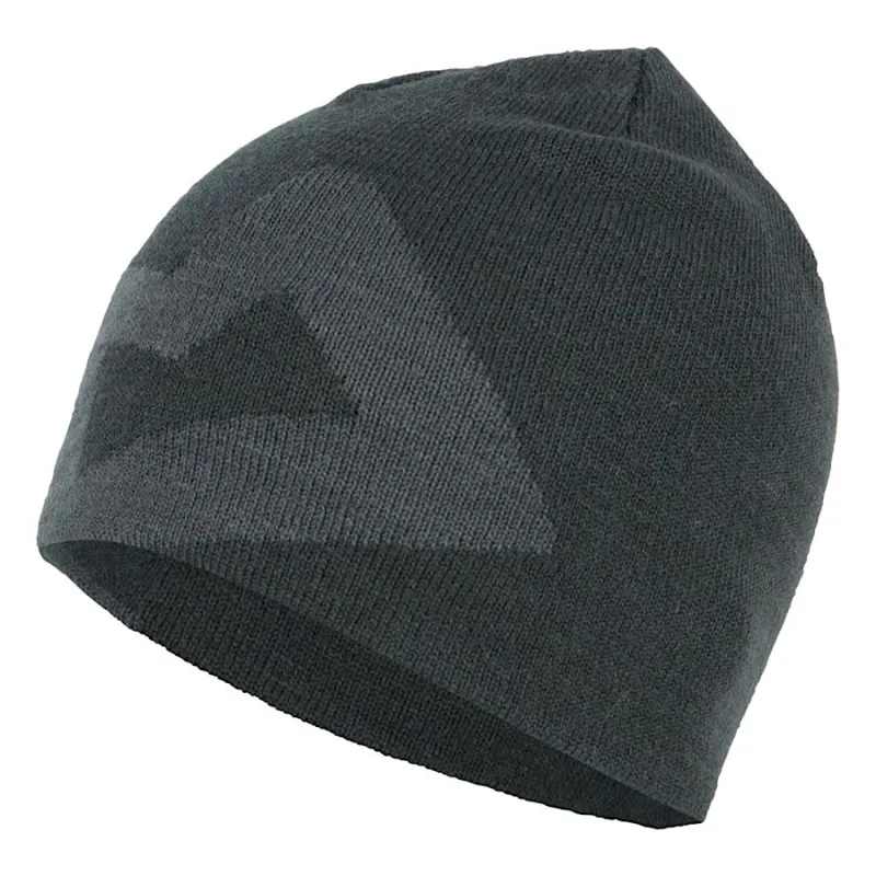 Mountain Equipment Branded Knitted Beanie in Raven-Shadow