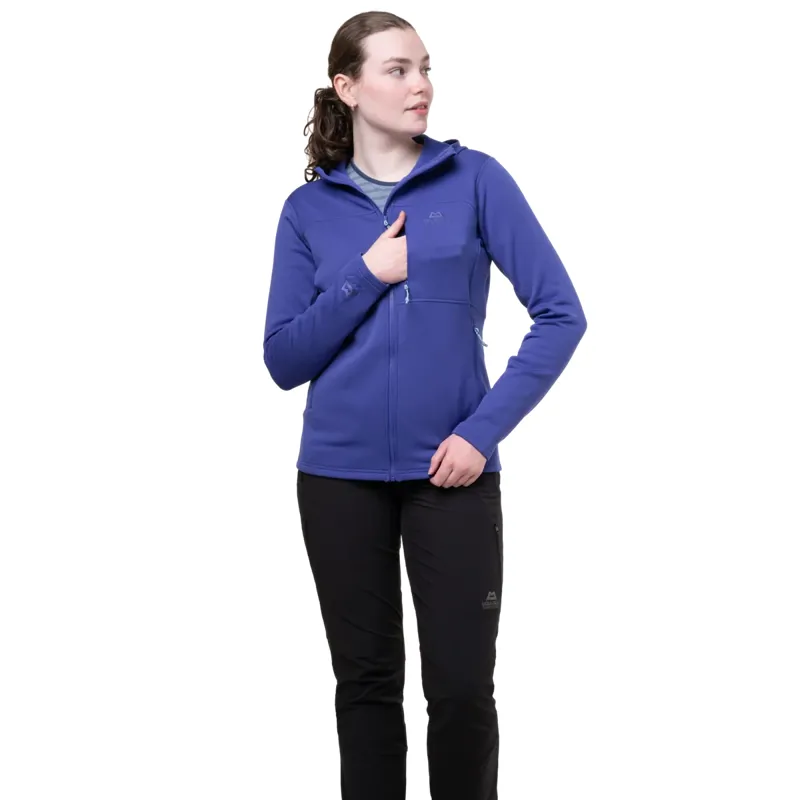 Mountain Equipment Durian Women's Hooded Fleece Jacket in Cosmos-2