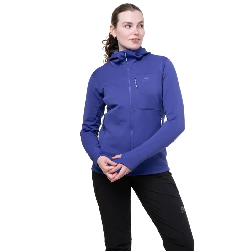 Mountain Equipment Durian Women's Hooded Fleece Jacket in Cosmos-1