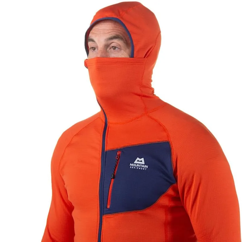 Mountain Equipment Eclipse Hooded Zip T Fleece Men's in Magma-4