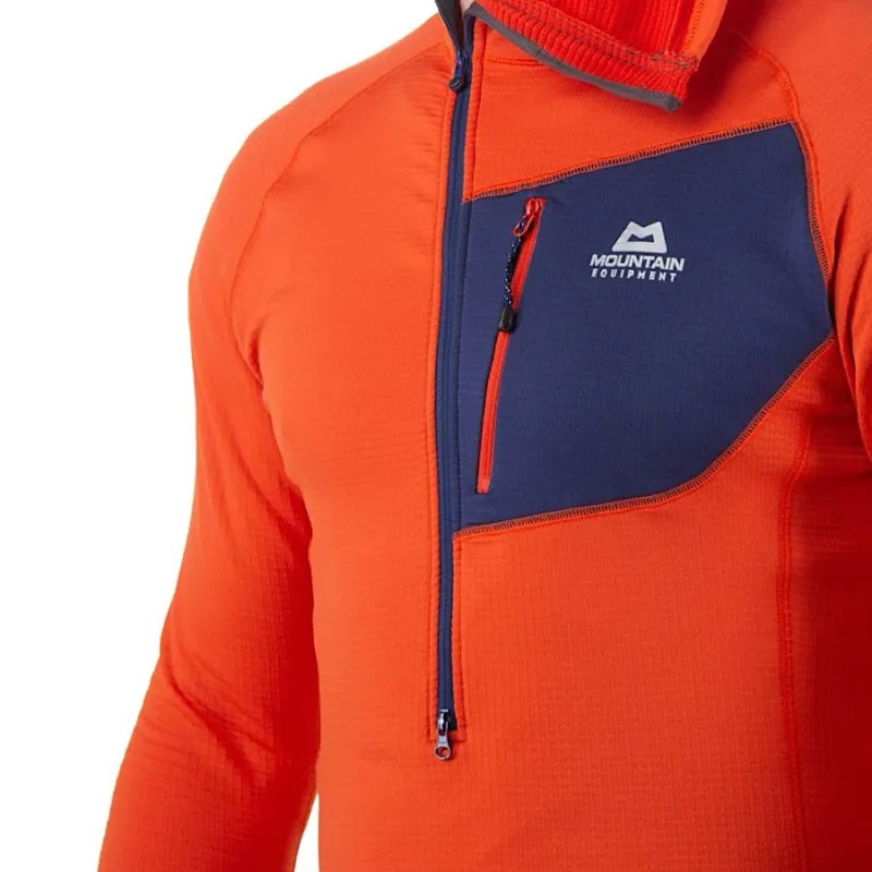Mountain Equipment Eclipse Hooded Zip T Fleece Men's in Magma-5