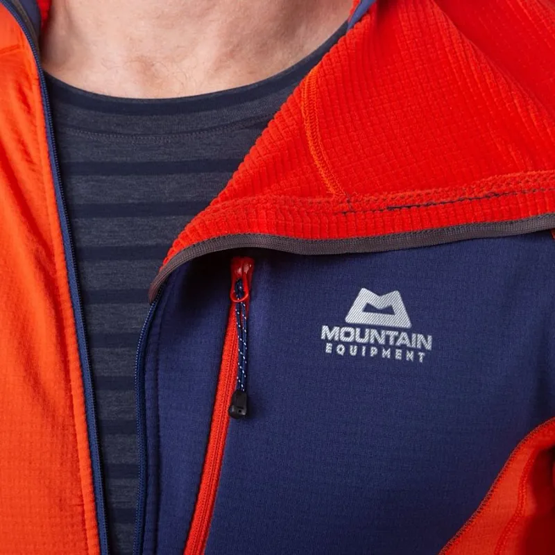 Mountain Equipment Eclipse Hooded Zip T Fleece Men's in Magma-7