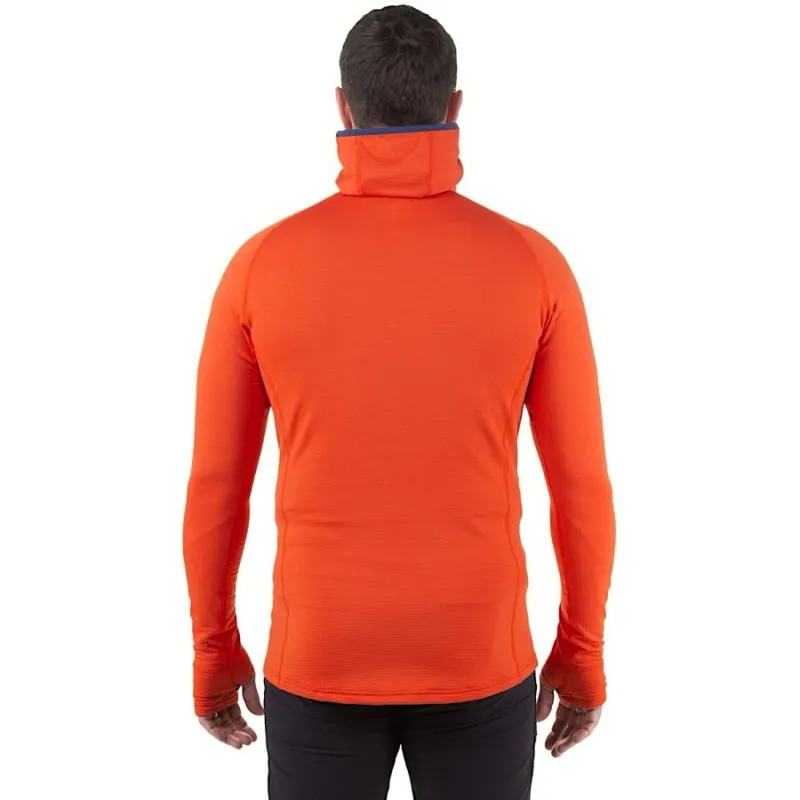Mountain Equipment Eclipse Hooded Zip T Fleece Men's in Magma-2