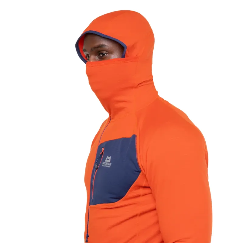 Mountain Equipment Eclipse Hooded Zip T Fleece Men's in Medieval Blue-4