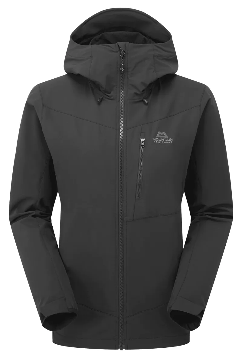 Mountain Equipment Frontier Hooded Women's Jacket in Black-1