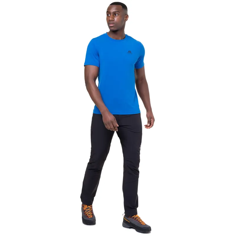 Mountain Equipment Groundup Men's Tee in Atlantic Blue-2
