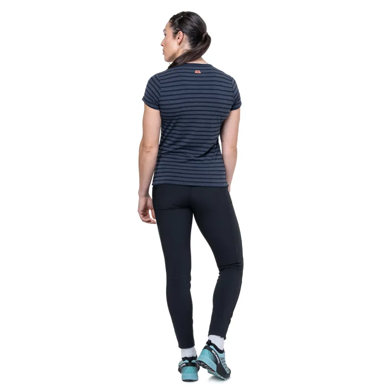 Mountain Equipment Groundup Stripe Women's Tee in Cosmos Stripe-4