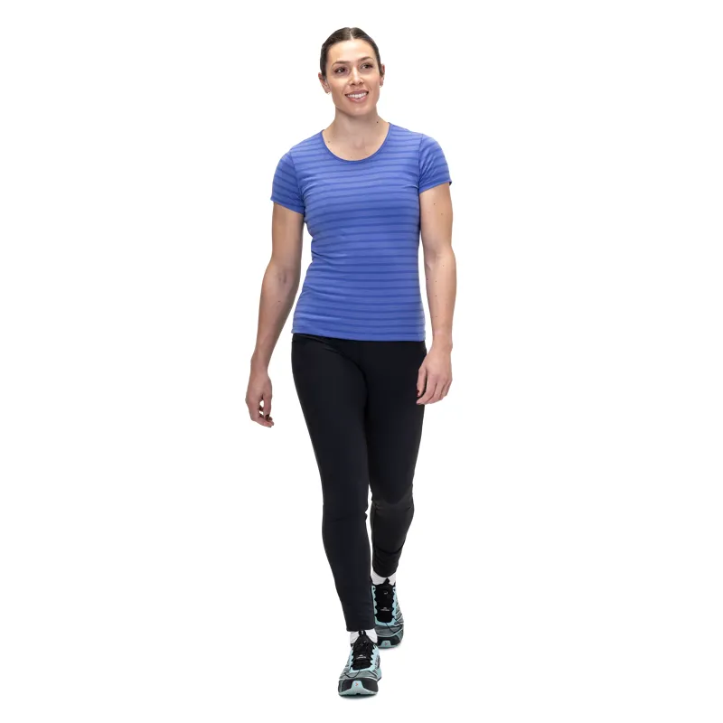 Mountain Equipment Groundup Stripe Women's Tee in Vivid Stripe-2