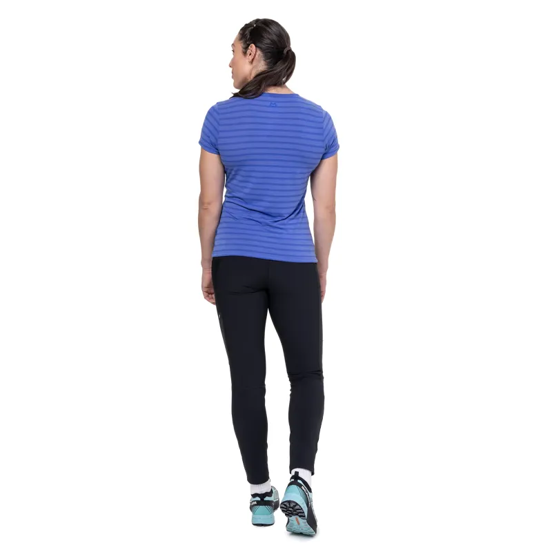 Mountain Equipment Groundup Stripe Women's Tee in Vivid Stripe-4