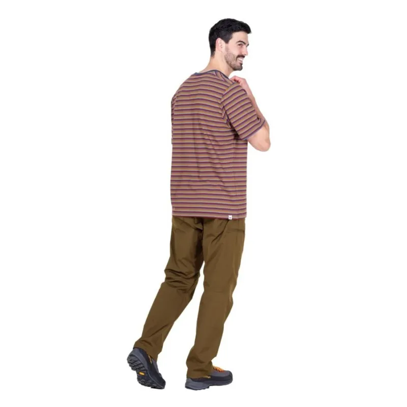 Mountain Equipment Lava Men's Tee Stanage Stripe in Red-3