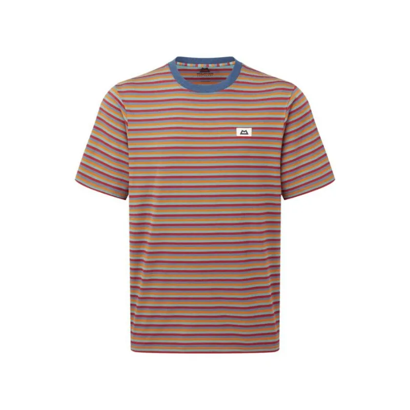 Mountain Equipment Lava Men's Tee Stanage Stripe in Red