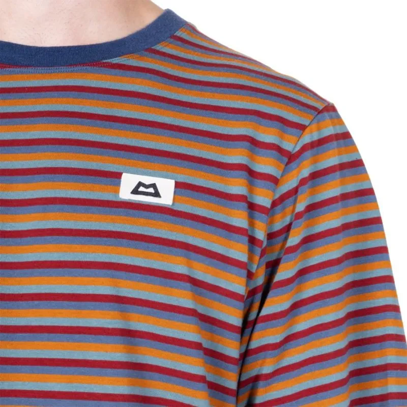 Mountain Equipment Lava Men's Tee Stanage Stripe in Red-6