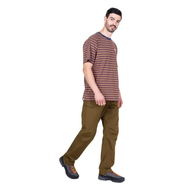 Mountain Equipment Lava Men's Tee Stanage Stripe in Red-2