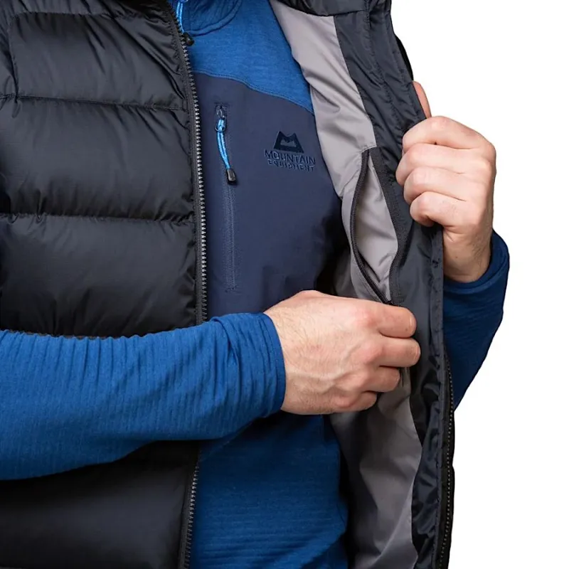 Mountain Equipment Lightline Down Vest Men's in Black-5