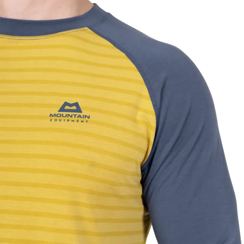 Mountain Equipment Redline LS Men's Tee in Acidstripe/Denim-6