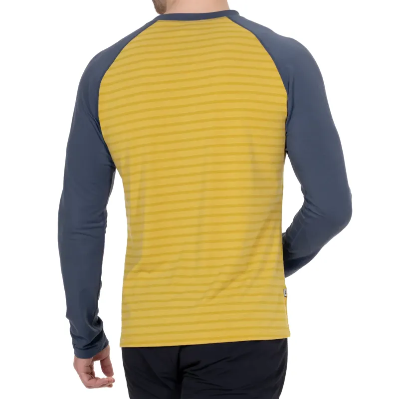 Mountain Equipment Redline LS Men's Tee in Acidstripe/Denim-2
