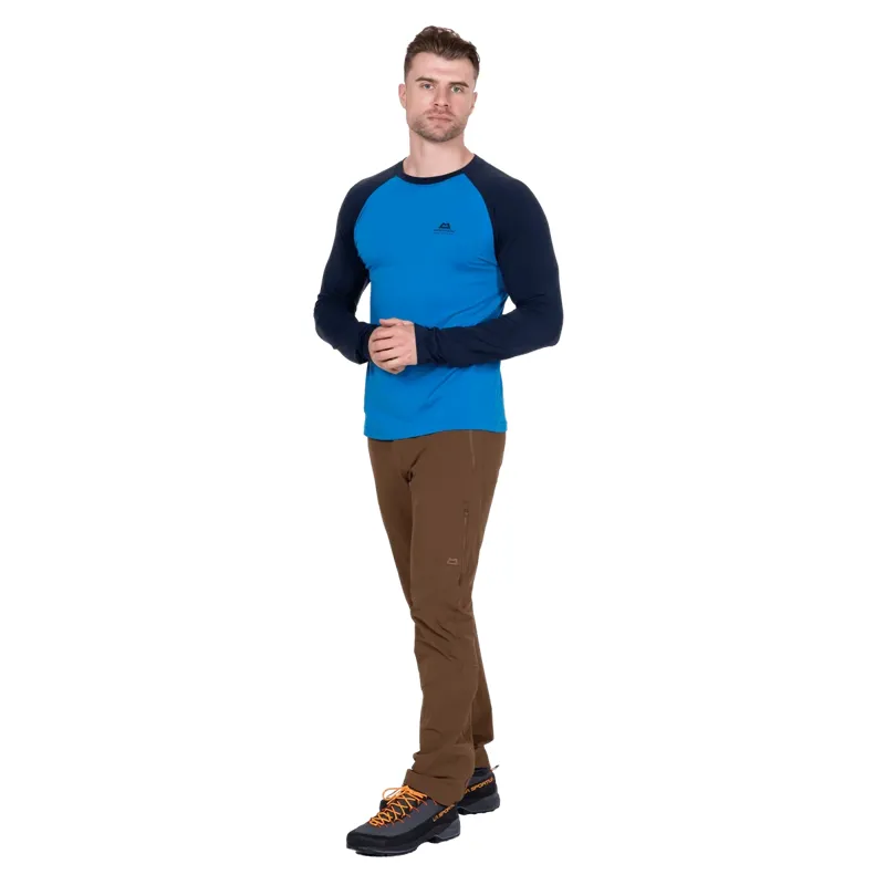 Mountain Equipment Redline LS Men's Tee in Atlantic/Cosmos-3