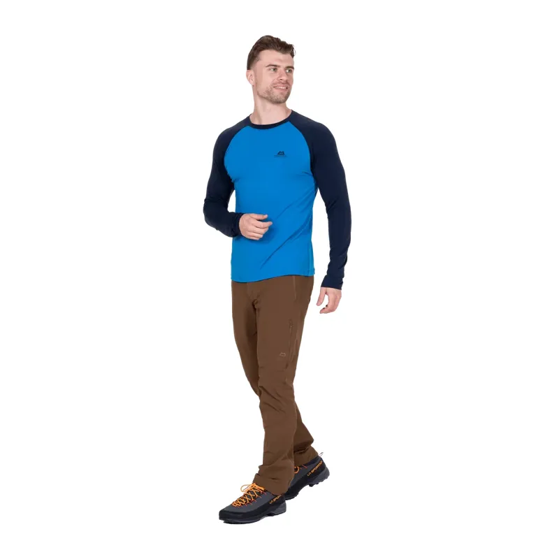Mountain Equipment Redline LS Men's Tee in Atlantic/Cosmos-1