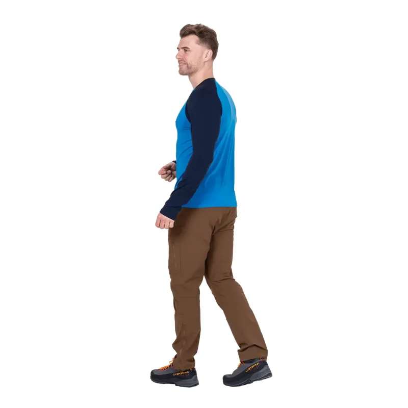 Mountain Equipment Redline LS Men's Tee in Atlantic/Cosmos-2
