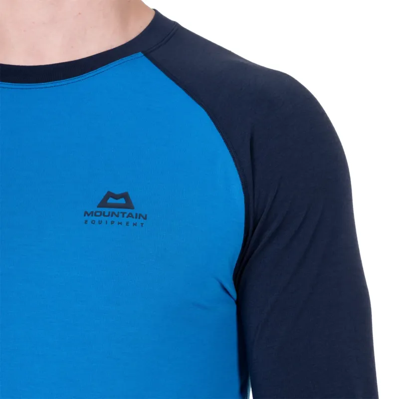 Mountain Equipment Redline LS Men's Tee in Atlantic/Cosmos-6