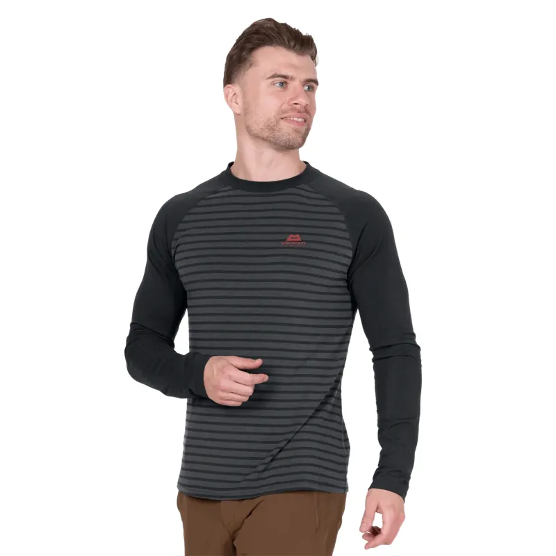 Mountain Equipment Redline LS Men's Tee in Cosmos Stripe/Cosmos-4
