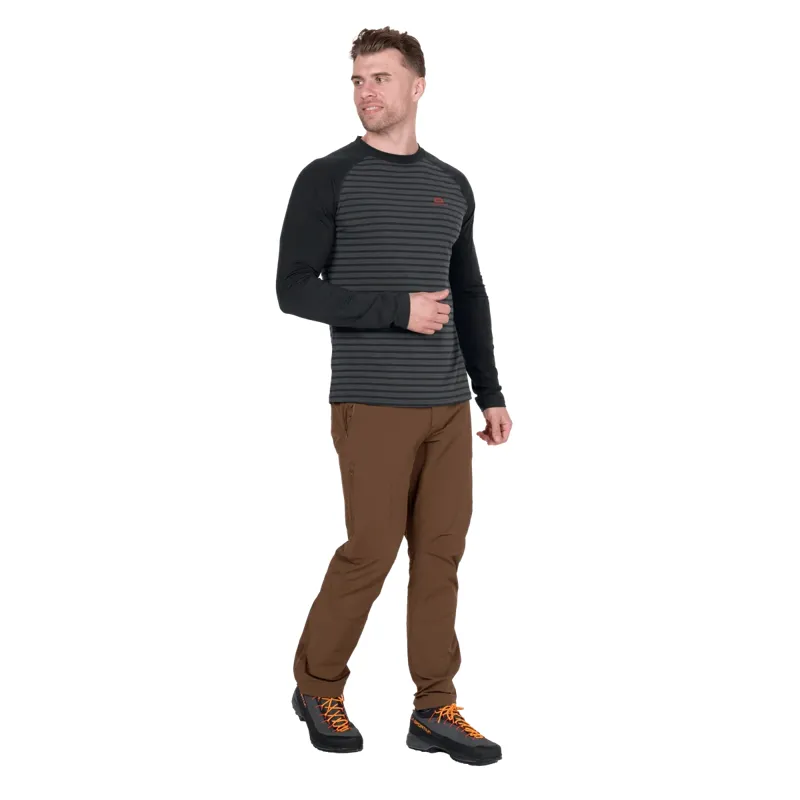 Mountain Equipment Redline LS Men's Tee in Fern Stripe/Fern-6