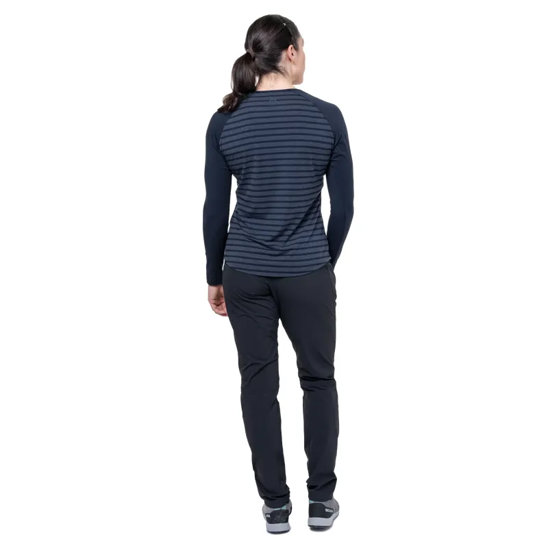 Mountain Equipment Redline LS Women's Tee in Vivid Stripe/Cosmos-2