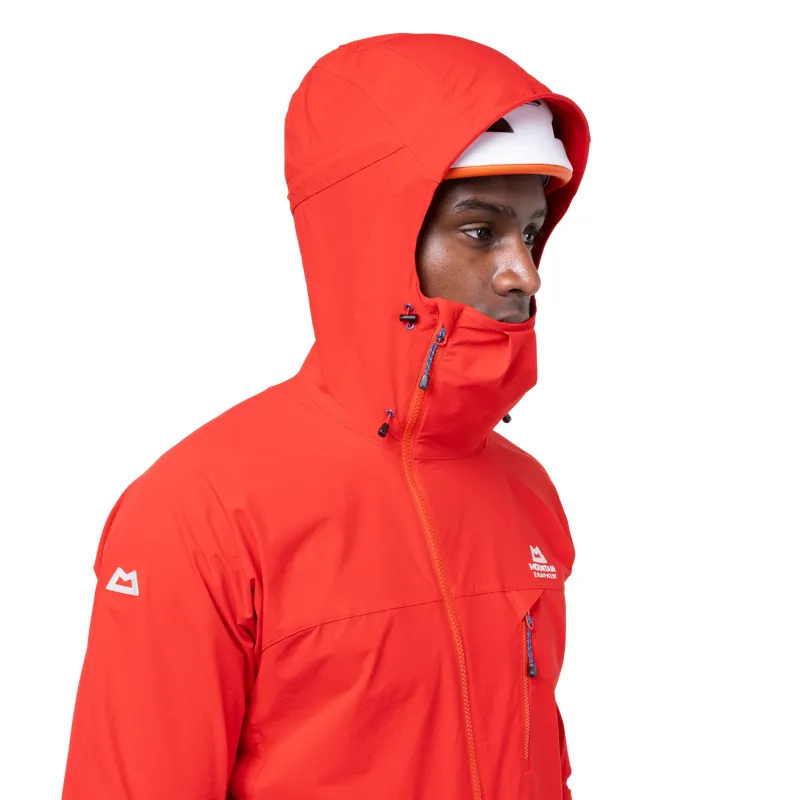 Mountain Equipment Squall Hooded Men's Jacket in Chili Red-4