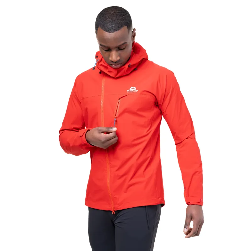 Mountain Equipment Squall Hooded Men's Jacket in Chili Red-10