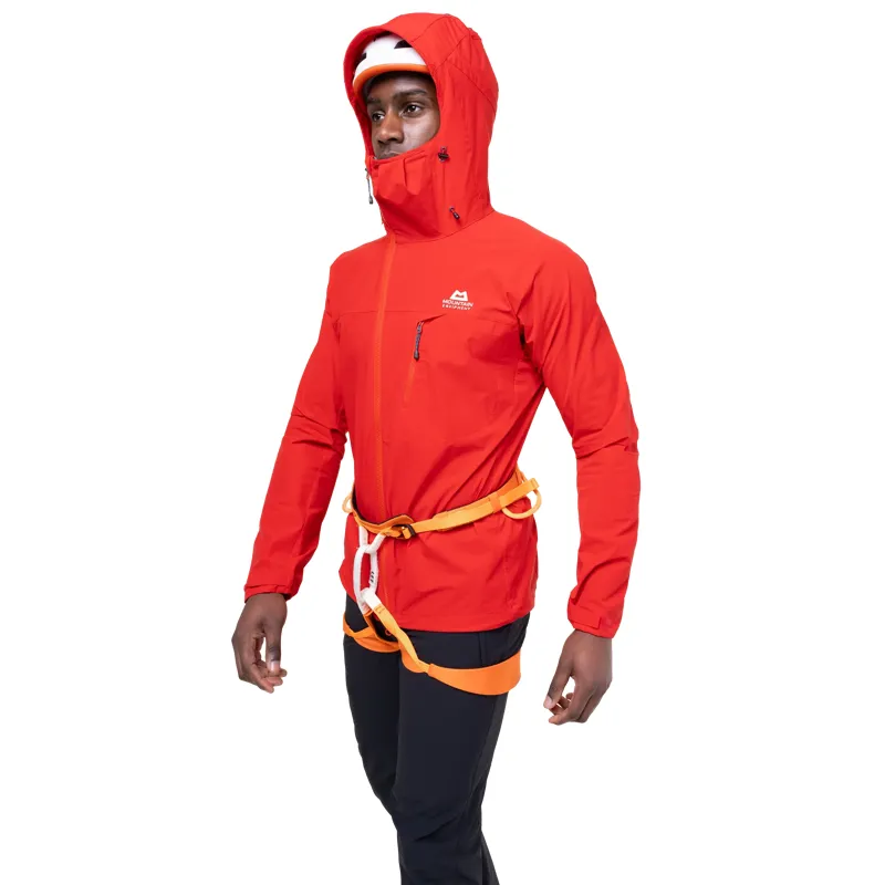 Mountain Equipment Squall Hooded Men's Jacket in Chili Red-5