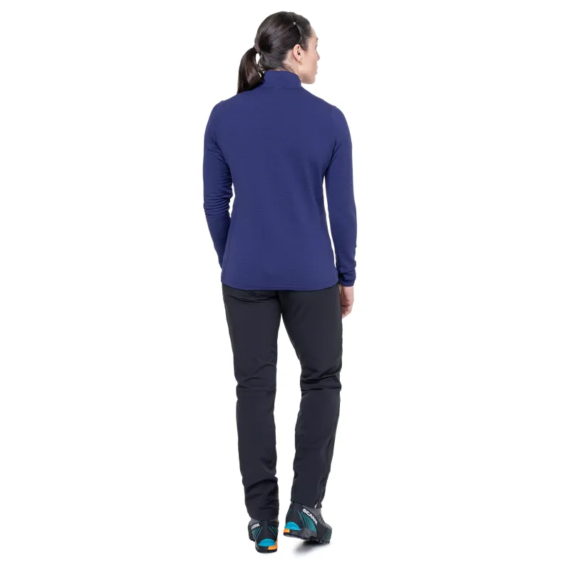 Mountain Equipment Women's Lumiko Zip T Fleece in Amethyst/Medieval-7