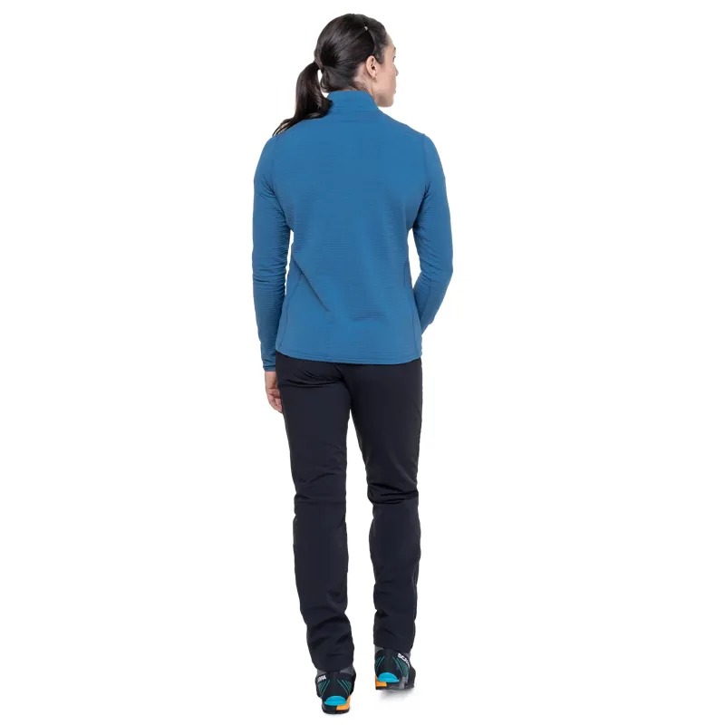 Mountain Equipment Women's Lumiko Zip T Fleece in Stellar/Majolica-6