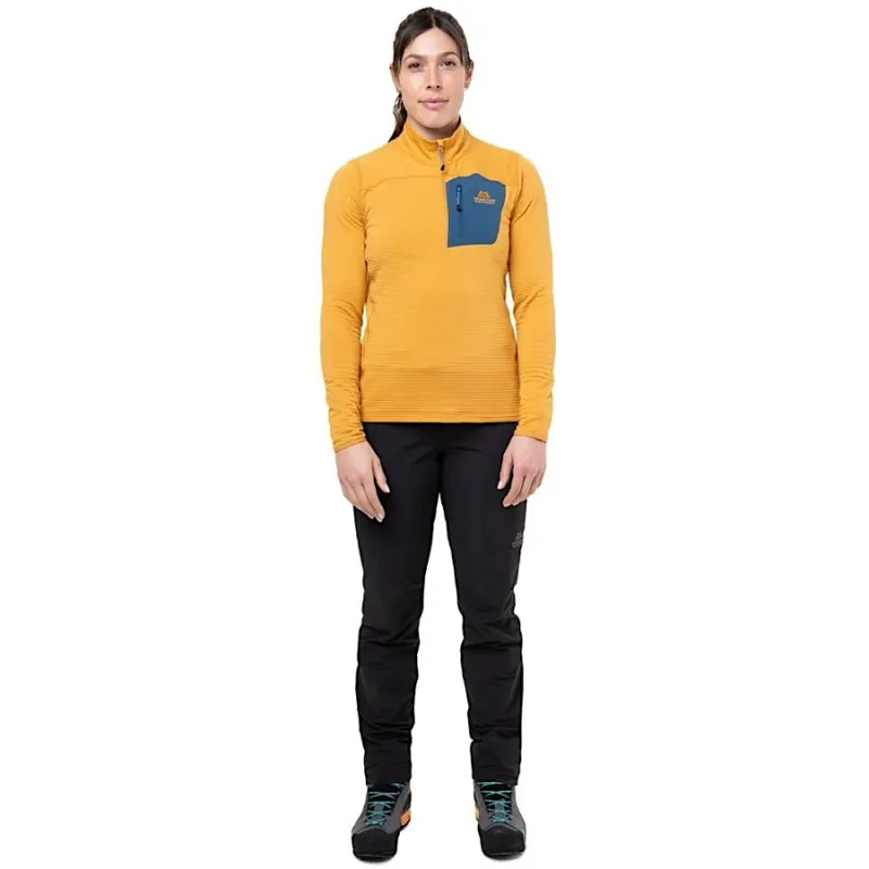 Mountain Equipment Women's Lumiko Zip T Fleece Butterscotch/Majolica-1