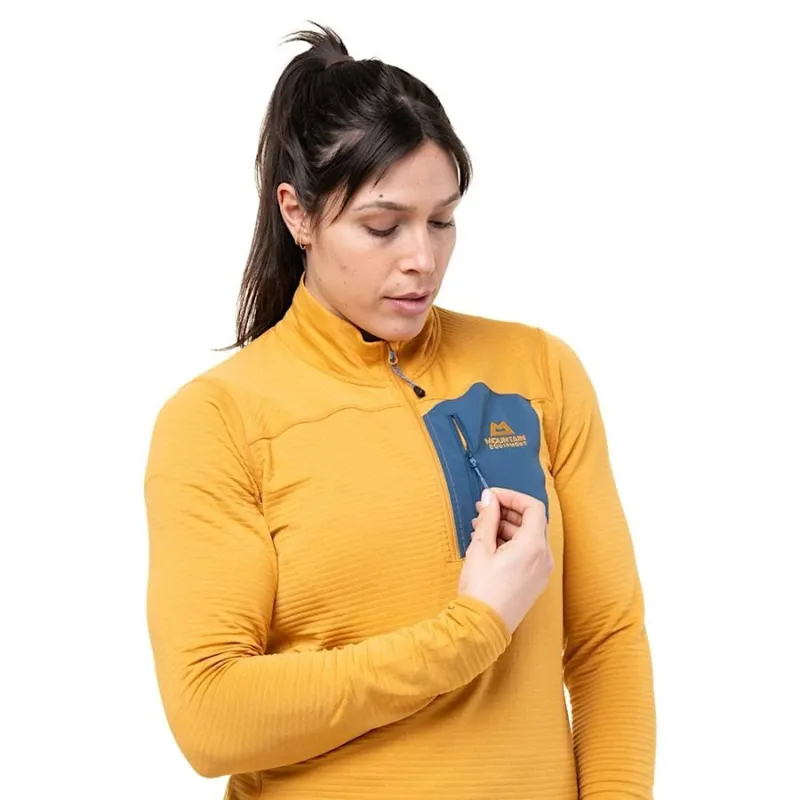 Mountain Equipment Women's Lumiko Zip T Fleece Butterscotch/Majolica-5