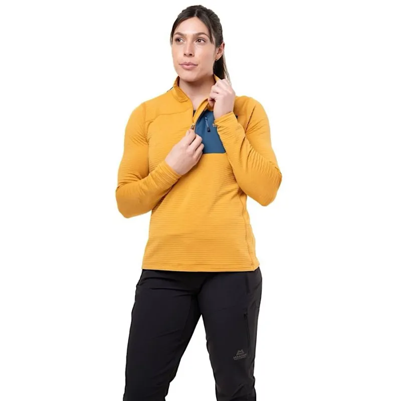 Mountain Equipment Women's Lumiko Zip T Fleece Butterscotch/Majolica-4