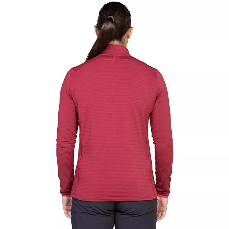 Mountain Equipment Womens Lumiko Zip T Fleece in Rhubarb/Capsicum-2