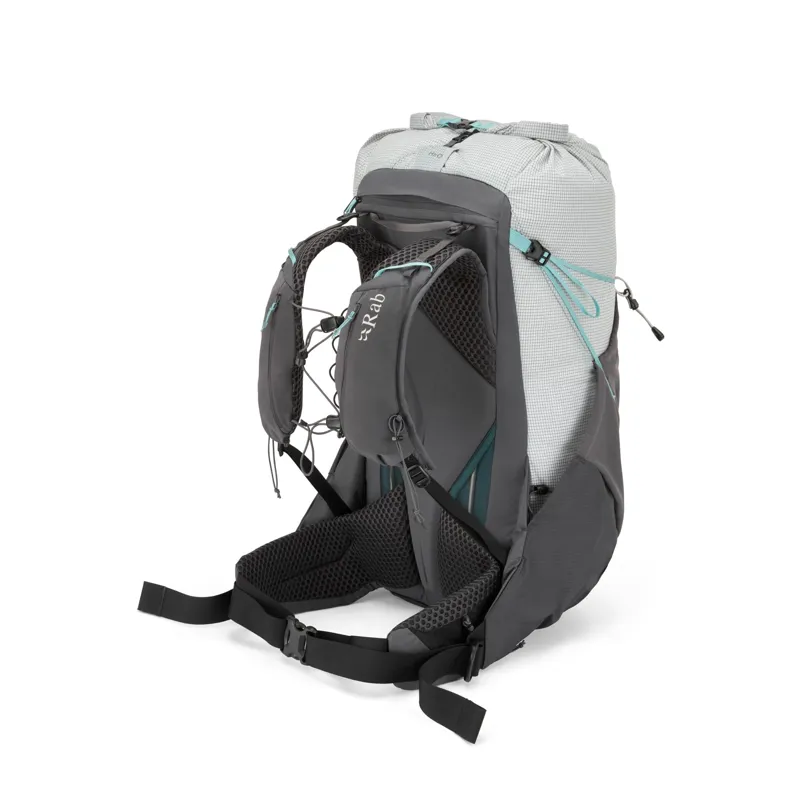 Rab Women's Muon ND40L Hiking Pack in Pewter-Graphene-1