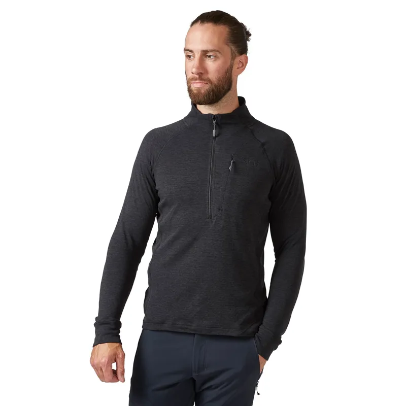 Rab Nexus Pull-On Mens Fleece in Black-2