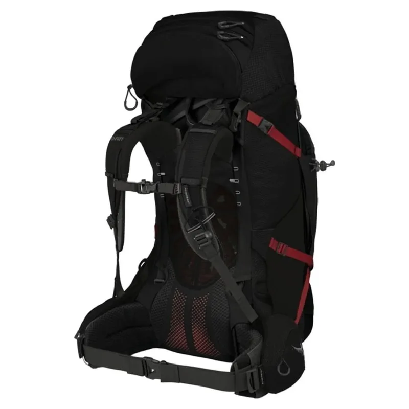 Osprey Aether Plus 70 Backpack 70L in Black-1